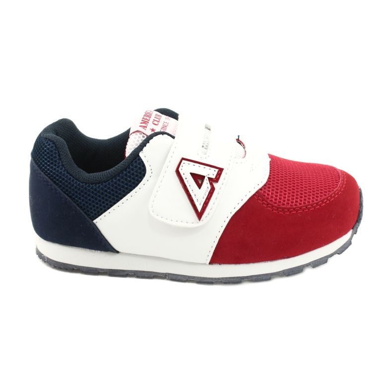 American Club Zapatos deportivos para niños inserto de cuero BS01 BS02 rojo multicolor