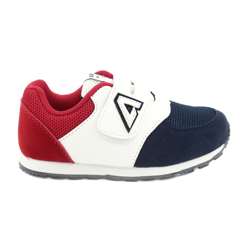 American Club Zapatos deportivos para niños Inserto de cuero BS01 BS02 Navy blanco