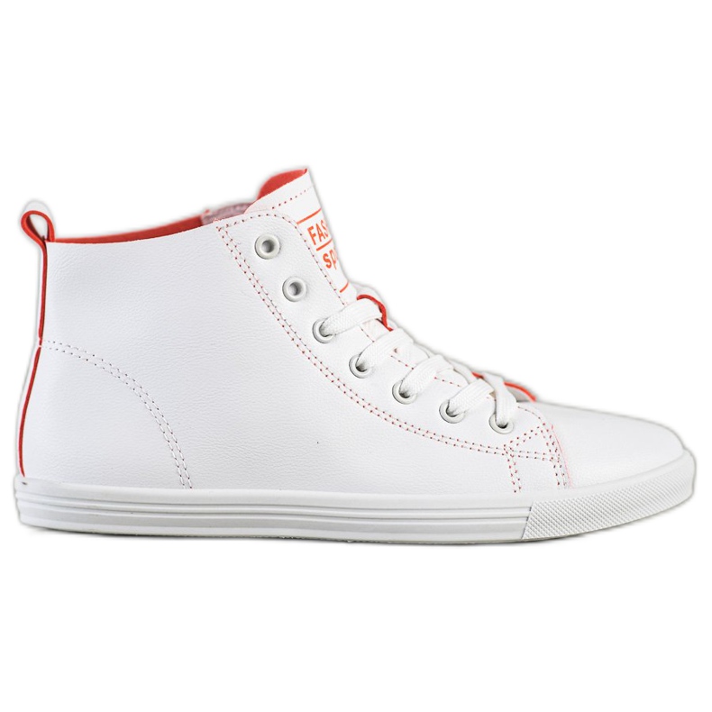 Ideal Shoes Zapatillas deportivas de alta moda blanco