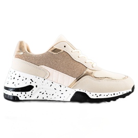 SHELOVET Zapatillas Golden Wedge multicolor dorado SHELOVET Zapatillas Golden Wedge multicolor dorado