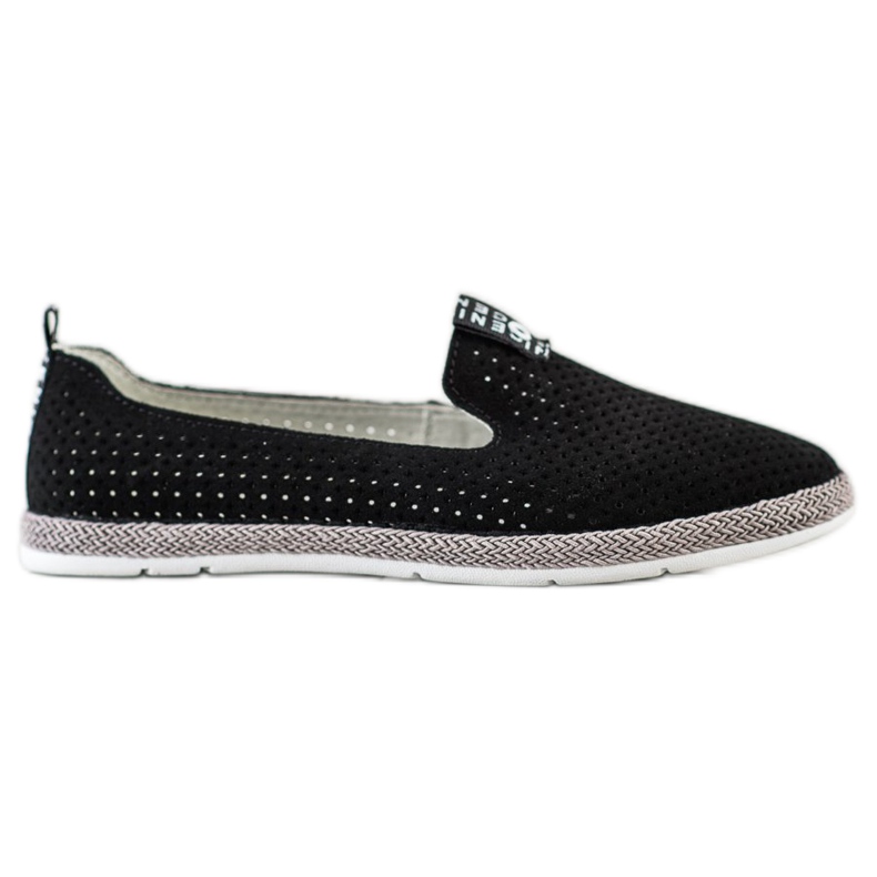 Filippo Slipons de cuero casuales negro