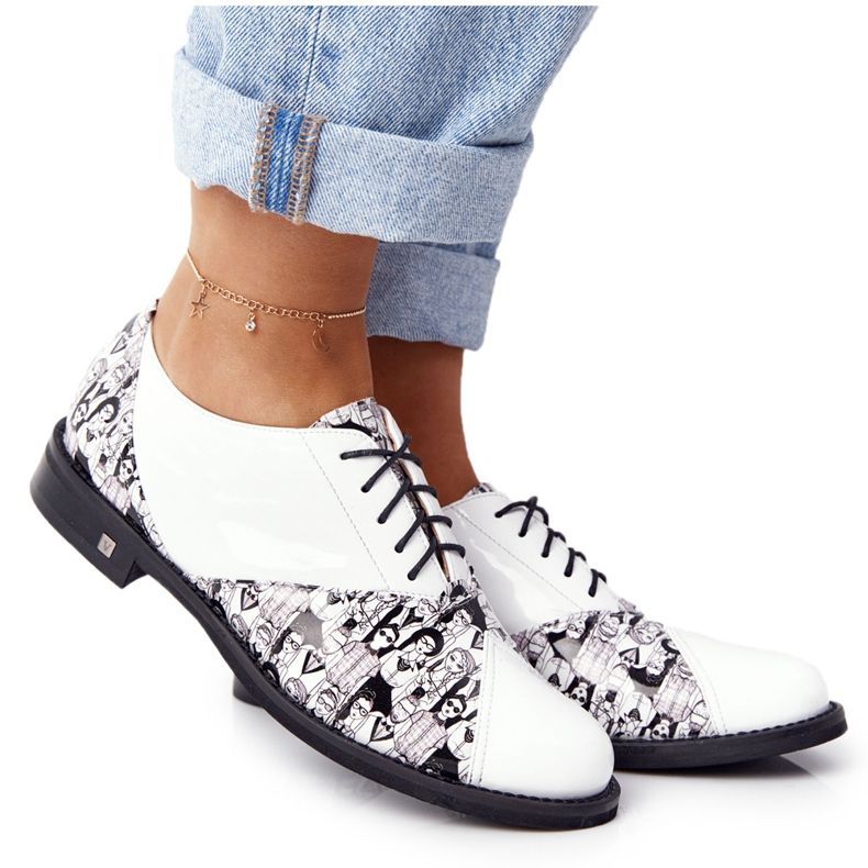 PV3 Zapatos Mujer Visconi Leather 7439294 Blanco-Negro PV3 Zapatos Mujer Visconi Leather 7439294 Blanco-Negro