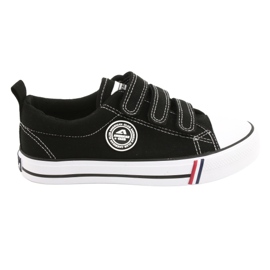 Deportivas negras con velcro American Club LH31/22 negro