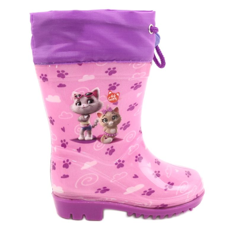 American Club Chanclos American Pink Kitties KAL05 violeta rosado