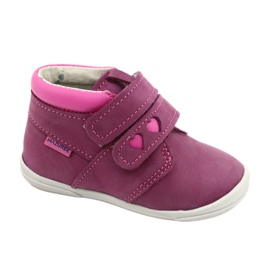 Mazurek Deportivas piel con velcro 1355 fucsia-rosa rosado