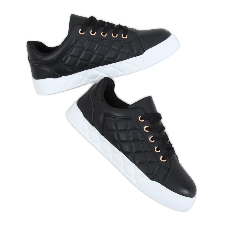 Zapatillas de mujer acolchadas negras BL232P Black negro