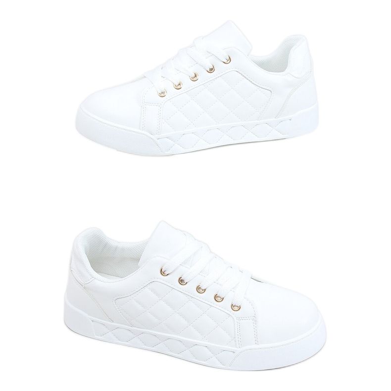 Zapatillas de mujer blancas acolchadas BL232P Blanco
