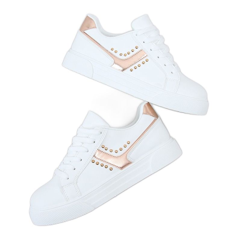 Zapatillas de mujer blancas 1063 Champagne blanco