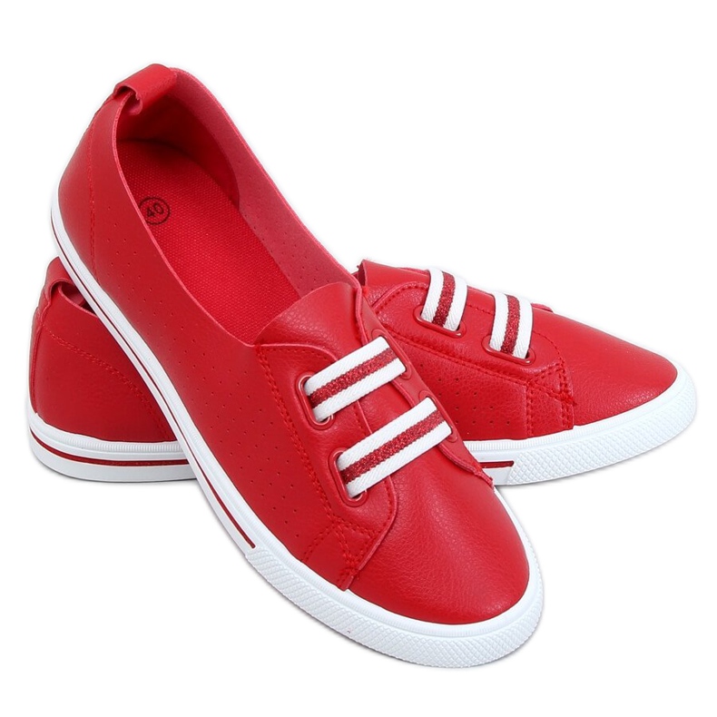 Zapatillas de mujer rojas 6283 Red rojo