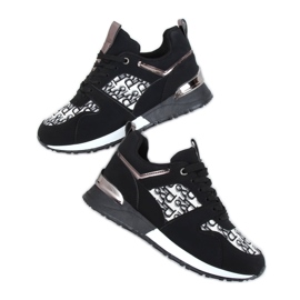 Negro AB835 Zapatillas deportivas negras