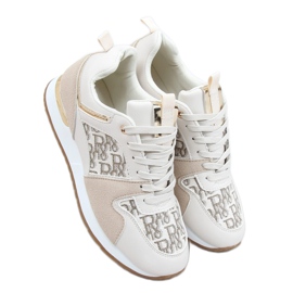 Calzado deportivo beige V8033-3 Beige