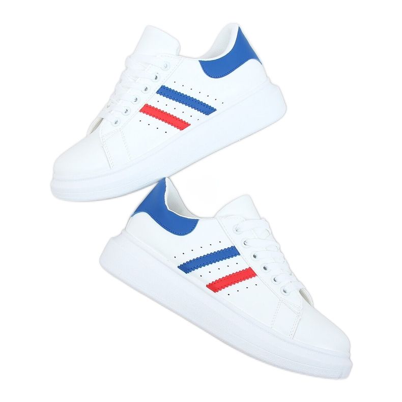 Zapatillas de mujer blancas VL139P Azul blanco Zapatillas de mujer blancas VL139P Azul blanco