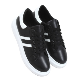 Zapatillas de mujer negras VL139P BLACK / WHITE blanco negro