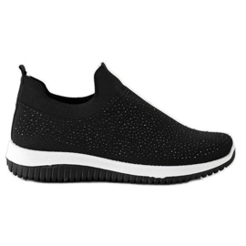 Renda Zapatillas sin cordones para la primavera negro