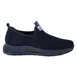 SHELOVET Slipons de primavera calados azul