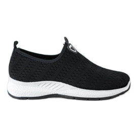 SHELOVET Zapatillas ligeras sin cordones negro