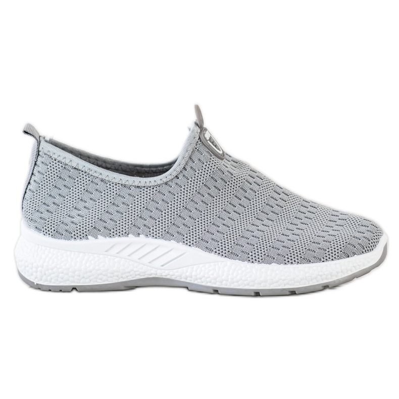 SHELOVET Zapatillas ligeras sin cordones gris