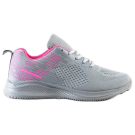 Bona Zapatos deportivos ligeros rosado gris