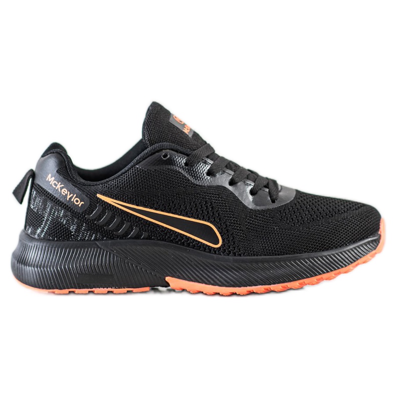 Mckeylor Calzado deportivo con cordones negro naranja Mckeylor Calzado deportivo con cordones negro naranja