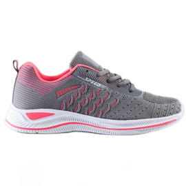 Bona Zapatos deportivos para correr Speed rosa gris