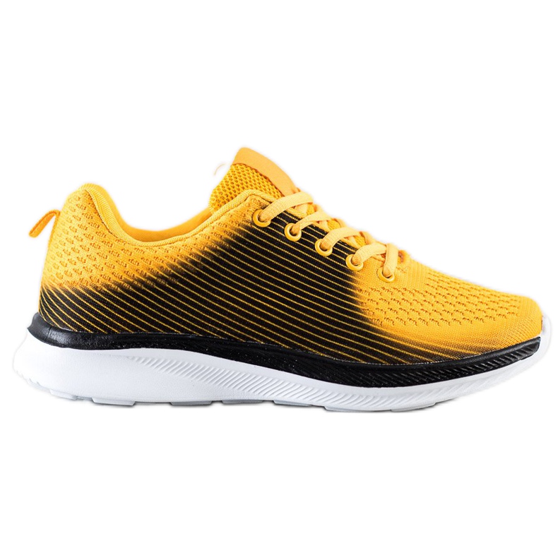 Bona Zapatillas deportivas ligeras negro amarillo