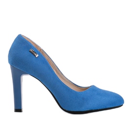 Bombas azules en el talón Abbey