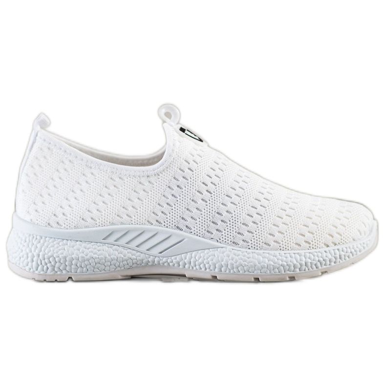SHELOVET Zapatillas ligeras sin cordones blanco