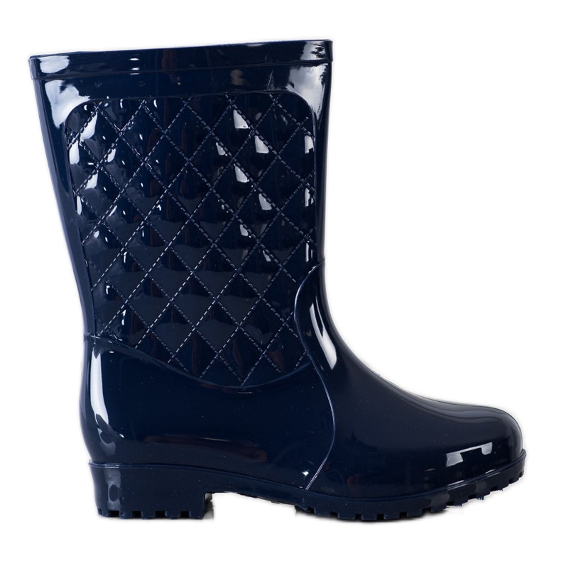 Bona Botas de agua acolchadas brillantes azul marino