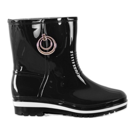 Bona Chanclos con adorno dorado negro