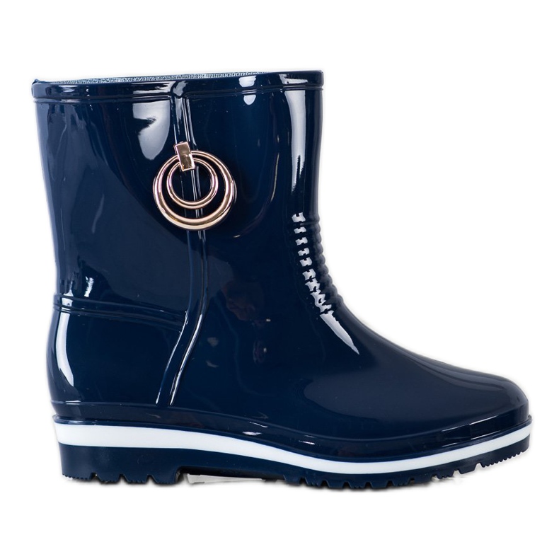 Bona Chanclos con adorno dorado azul