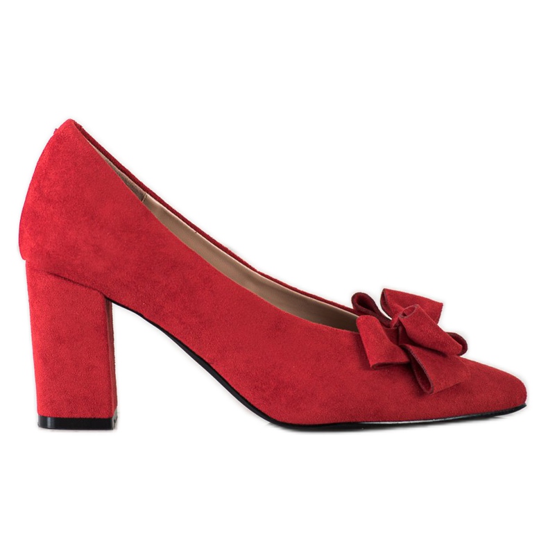 Salones rojos con lazo de Vinceza