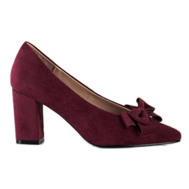 Zapatos de salón burdeos con lazo VINCEZA rojo multicolor Zapatos de salón burdeos con lazo VINCEZA rojo multicolor