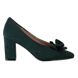 Zapatos de salón verdes con lazo VINCEZA Zapatos de salón verdes con lazo VINCEZA