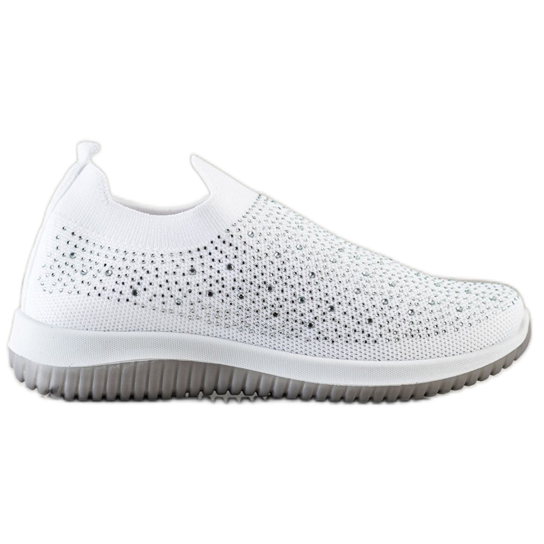 Renda Zapatillas sin cordones para la primavera blanco