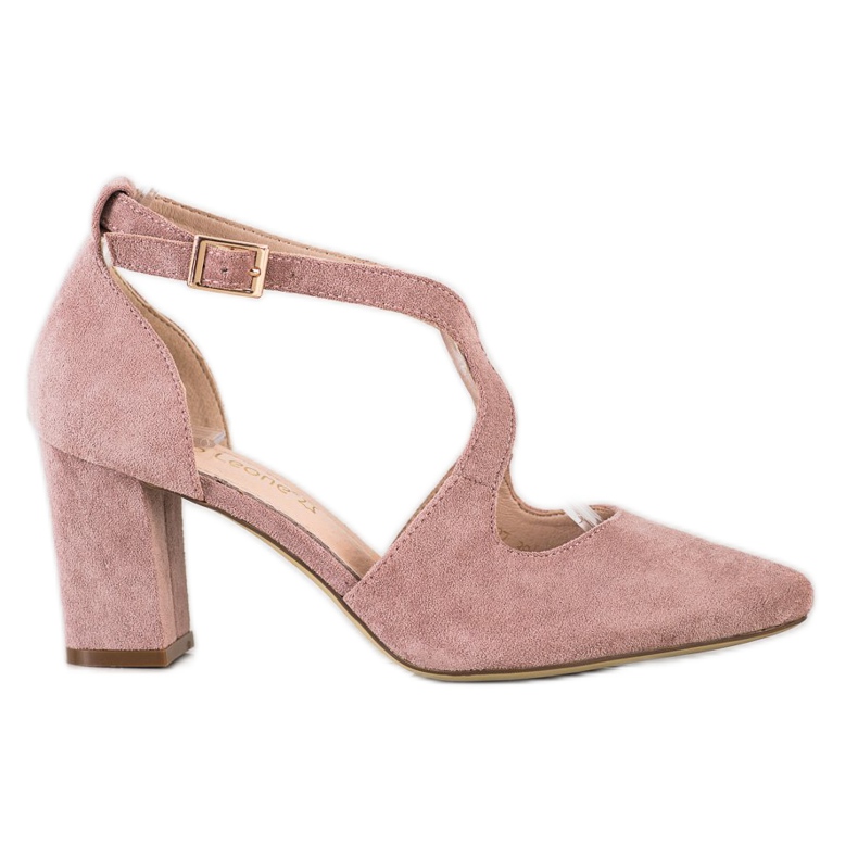 Zapatos de salón elegantes Sergio Leone rosado