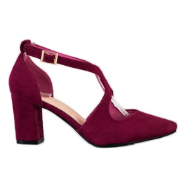 Zapatos de salón elegantes Sergio Leone rojo multicolor