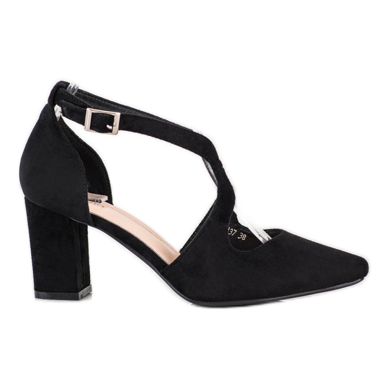 Zapatos de salón elegantes Sergio Leone negro