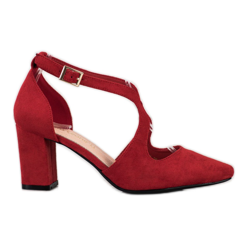Zapatos de salón elegantes Sergio Leone rojo