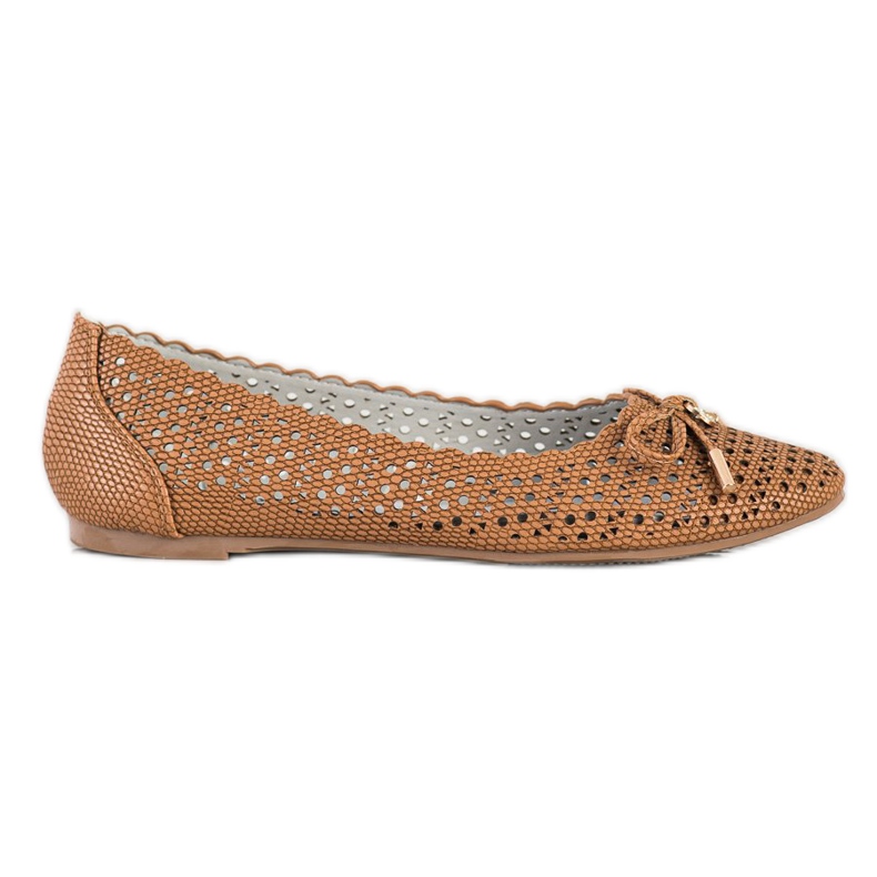 S. BARSKI Bailarinas caladas con estilo marrón