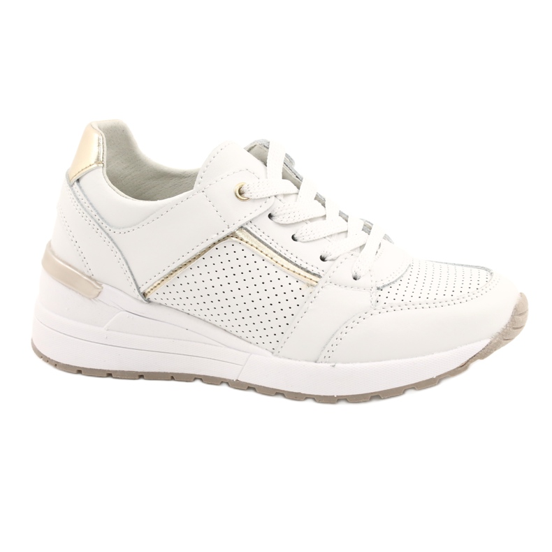 Zapatillas deportivas para mujer Filippo DP2003 / 21 blanco dorado Zapatillas deportivas para mujer Filippo DP2003 / 21 blanco dorado