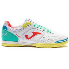 Botas de fútbol Joma Top Flex 2132 En sala blanco y de colores