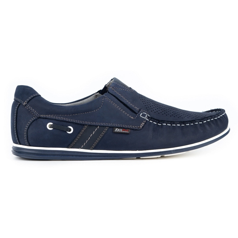 Kampol Mocasines de hombre calados para el verano 53/53 / P azul marino Kampol Mocasines de hombre calados para el verano 53/53 / P azul marino
