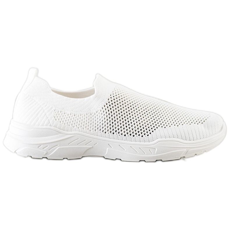 Ideal Shoes Zapatos sin cordones con malla blanco
