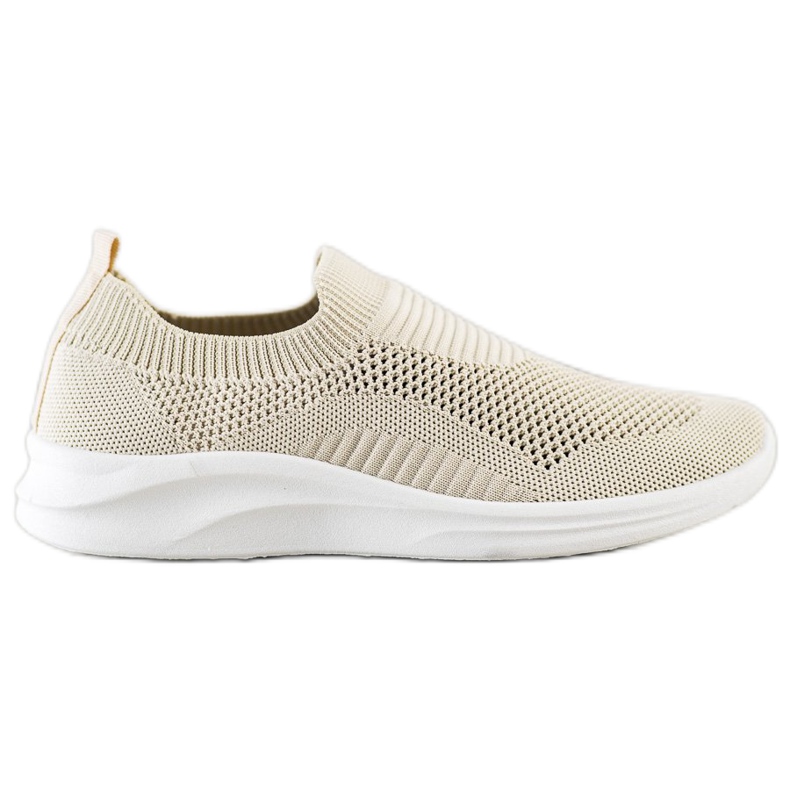 Ideal Shoes Zapatillas deportivas beige marrón