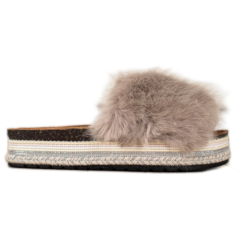 Seastar Zapatillas de moda en una plataforma decorativa beige marrón