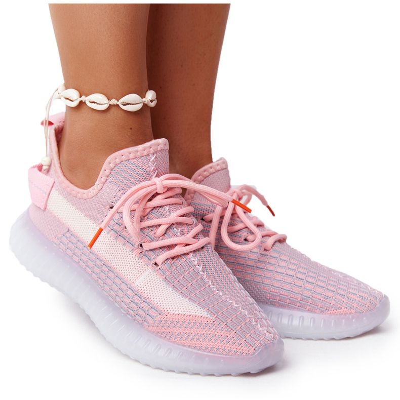 Zapatillas Deportivas Mujer Con Suela De Gel Rosa Freestyler blanco