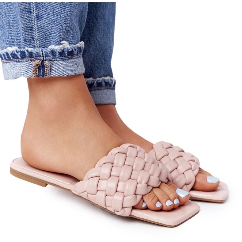 PS1 Pantuflas trenzadas Cheryl beige para mujer