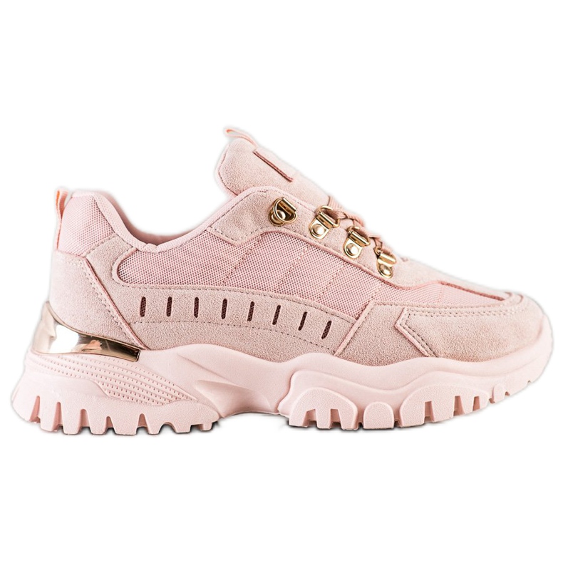 SHELOVET Zapatillas de deporte en polvo rosado