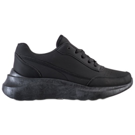 SHELOVET Zapatillas clásicas de piel ecológica negro SHELOVET Zapatillas clásicas de piel ecológica negro