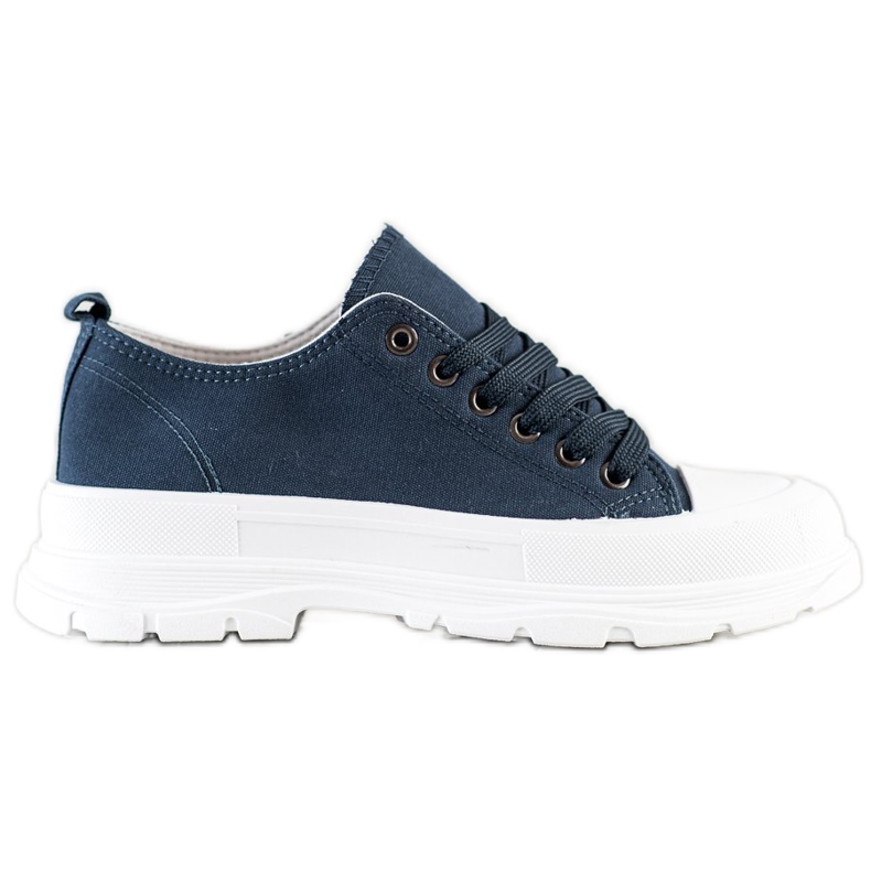 SHELOVET Zapatillas azul marino en la plataforma